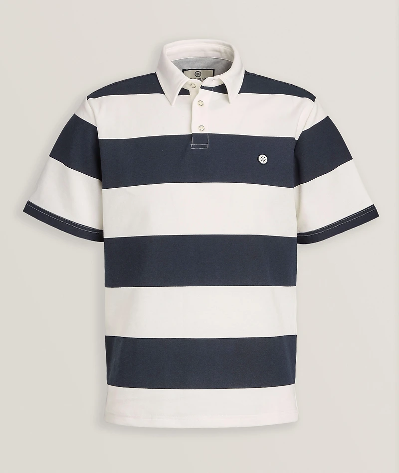 Piqué Cotton-Blend Rugby Shirt