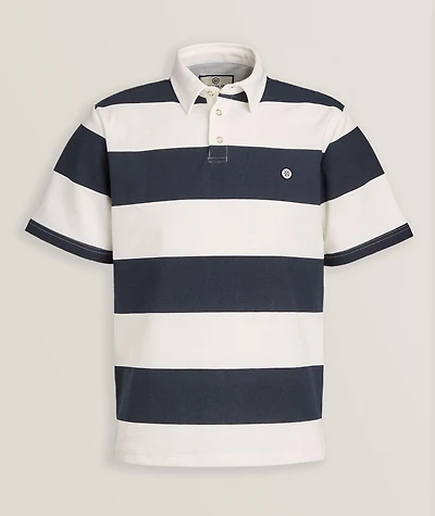 Piqué Cotton-Blend Rugby Shirt