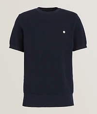 Textured Cotton Knit T-Shirt