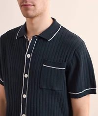 Ribbed Knit Shirt