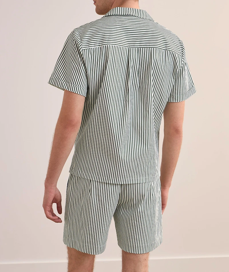 Pinstripe Camp Shirt