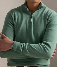 Quarter-Zip Cotton Sweater
