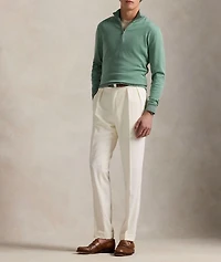 Quarter-Zip Cotton Sweater