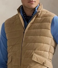 Quilted Suede Vest