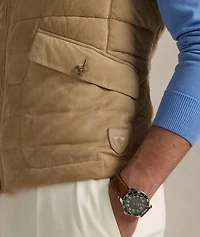 Quilted Suede Vest