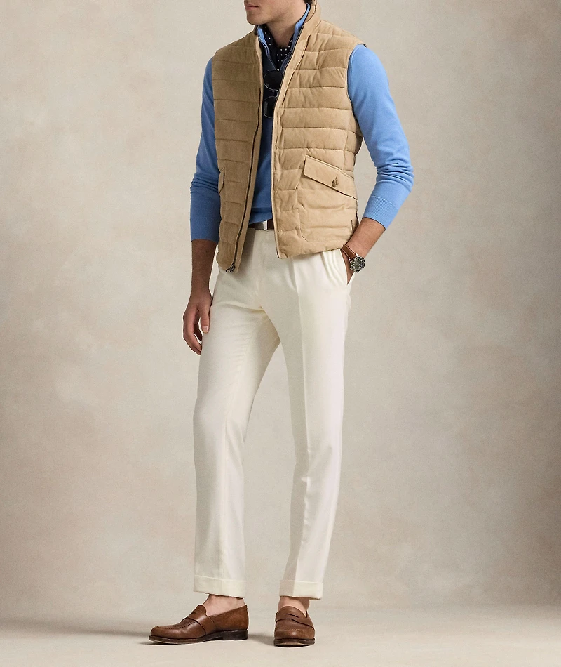 Quilted Suede Vest