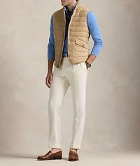 Quilted Suede Vest