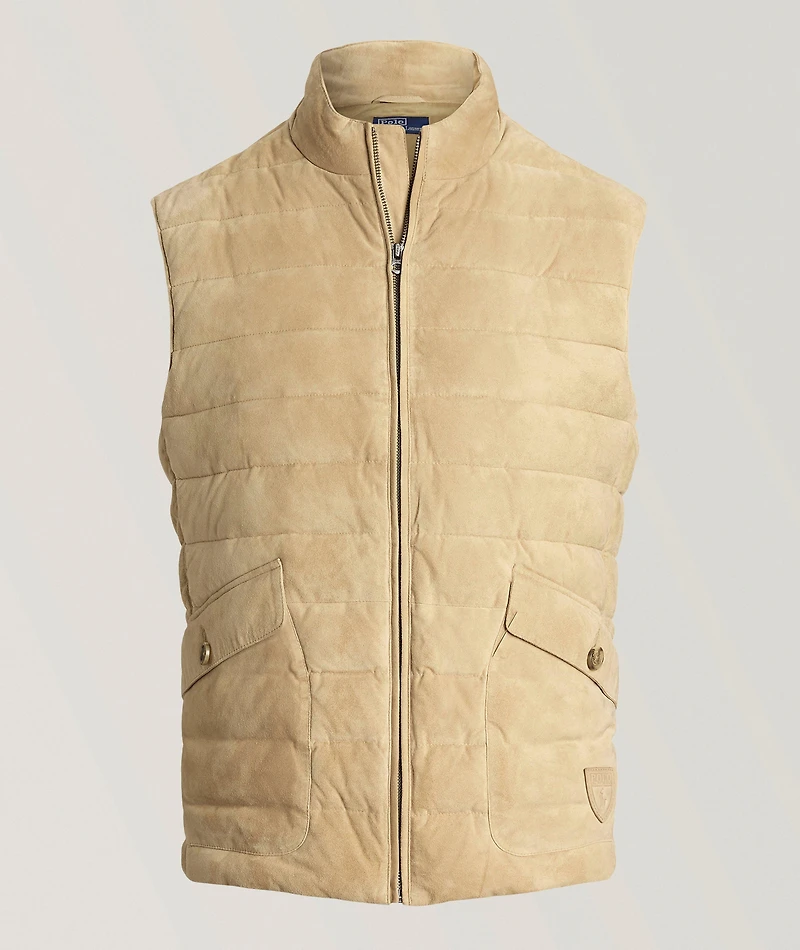 Quilted Suede Vest