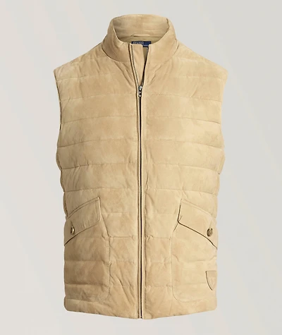 Quilted Suede Vest