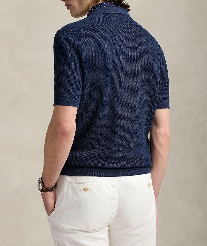 Linen Knit Polo