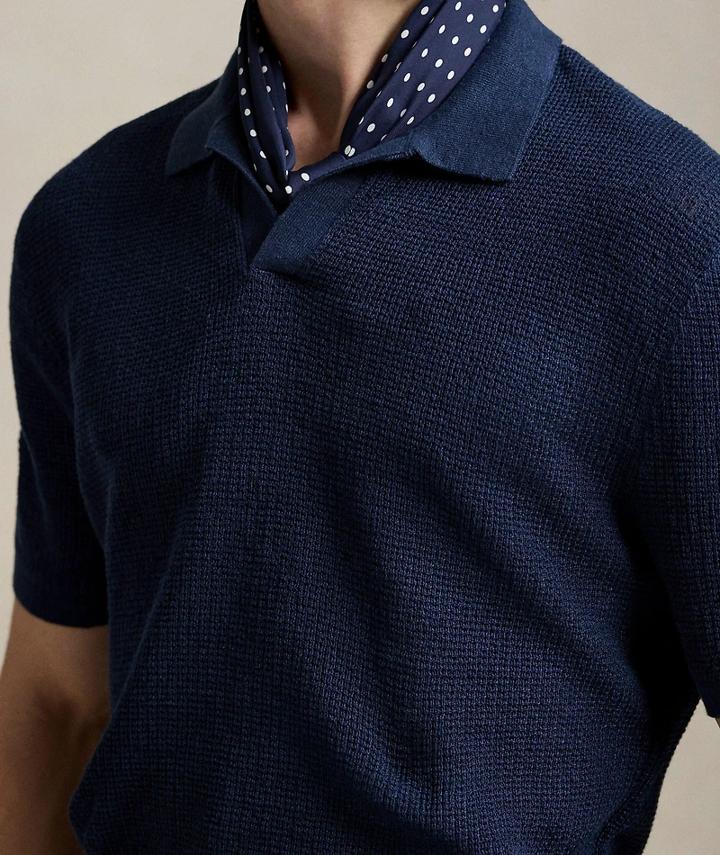 Linen Knit Polo