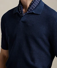 Linen Knit Polo