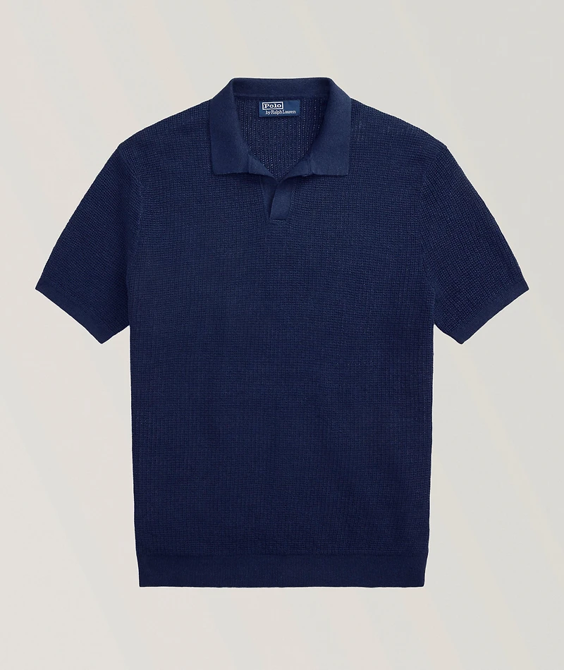 Linen Knit Polo