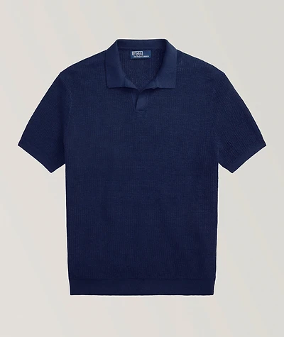 Linen Knit Polo