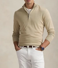 Quarter-Zip Cotton Sweater