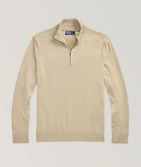 Quarter-Zip Cotton Sweater