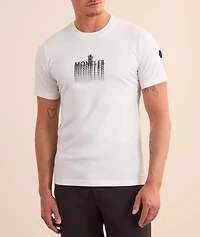 Vibrating Text Logo Cotton T-Shirt