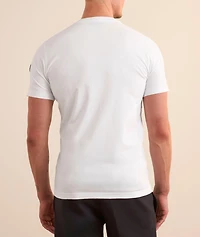 Vibrating Text Logo Cotton T-Shirt