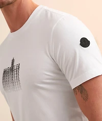 Vibrating Text Logo Cotton T-Shirt