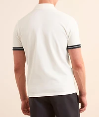 Contrast Tipped Sleeve Piqué Polo
