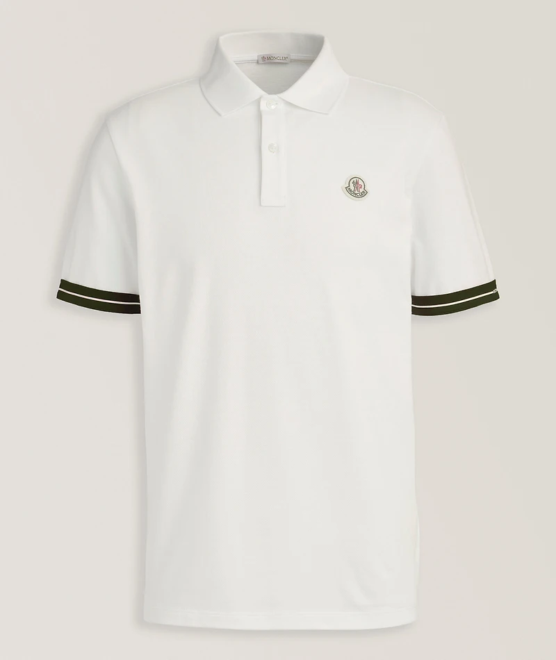 Contrast Tipped Sleeve Piqué Polo