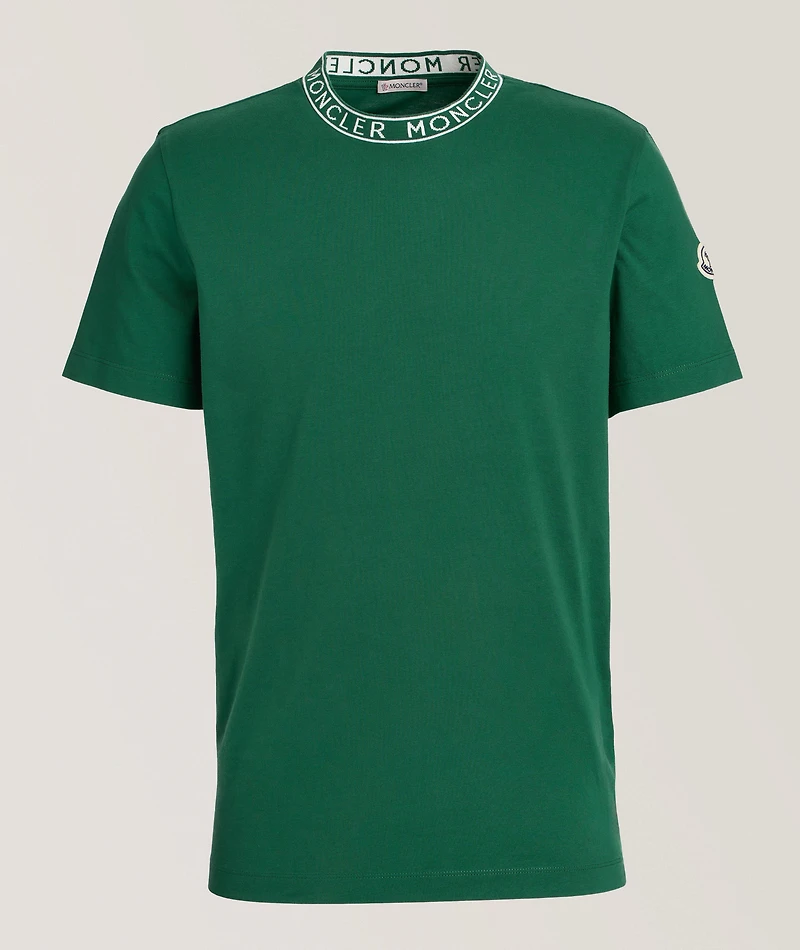 Logo Neck Cotton T-Shirt