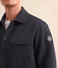 Stretch-Cotton Jersey Shirt Jacket