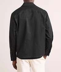 Stretch-Cotton Zip Overshirt