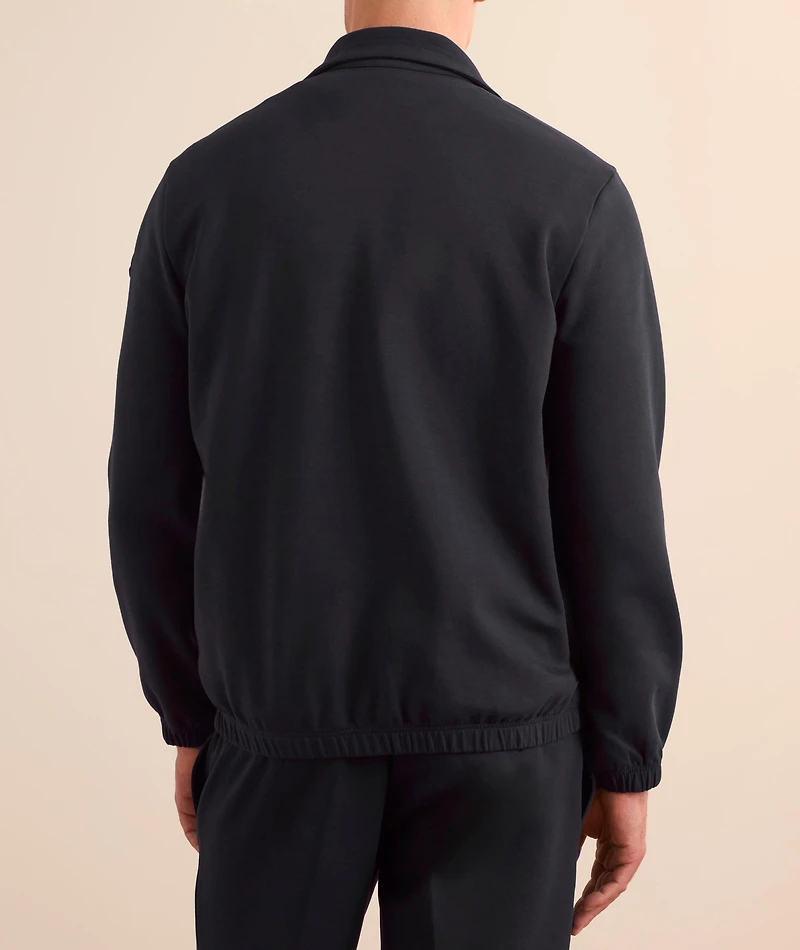 Stretch-Cotton Half-Zip Sweatshirt