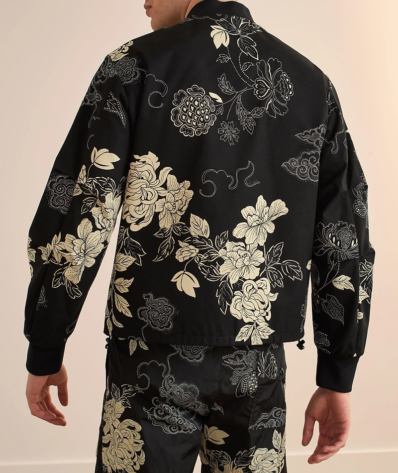 Vandea Reversible Floral Bomber Jacket