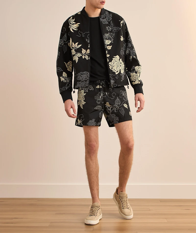 Vandea Reversible Floral Bomber Jacket