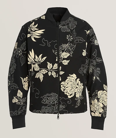 Vandea Reversible Floral Bomber Jacket
