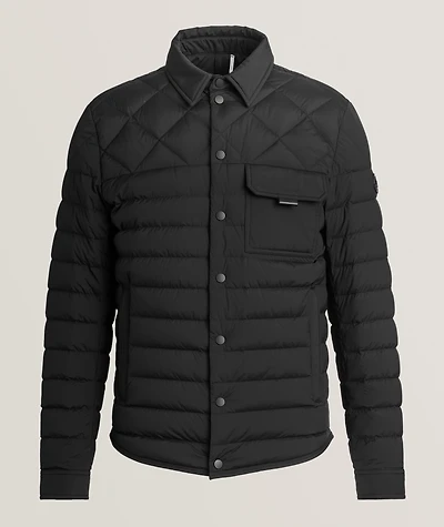 Iseran Quilted Down Shirt Jacket