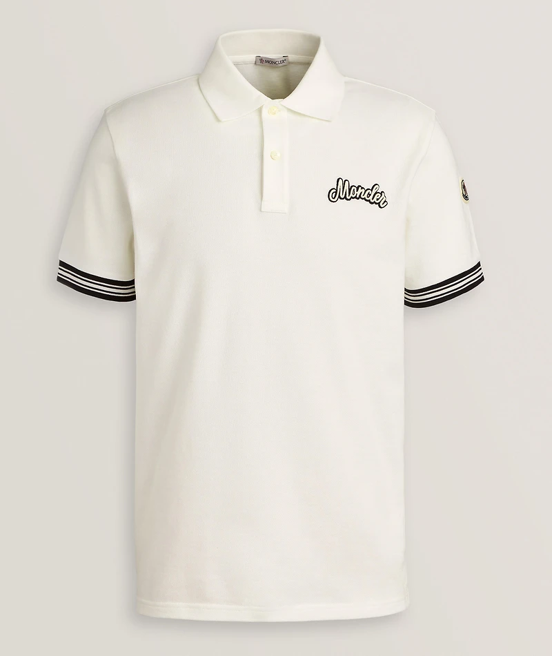 Cotton Piqué Cursive Logo Polo