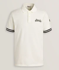 Cotton Piqué Cursive Logo Polo