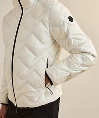 Bimont Zig-Zag Quilted Down Puffer Jacket