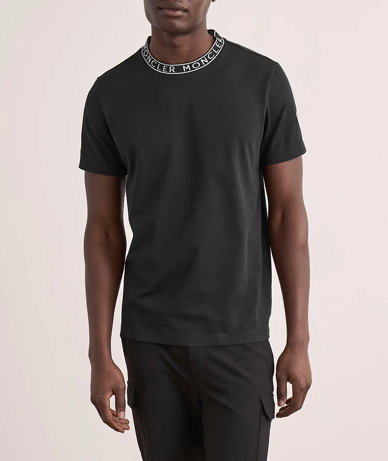 Logo Neck Cotton T-Shirt