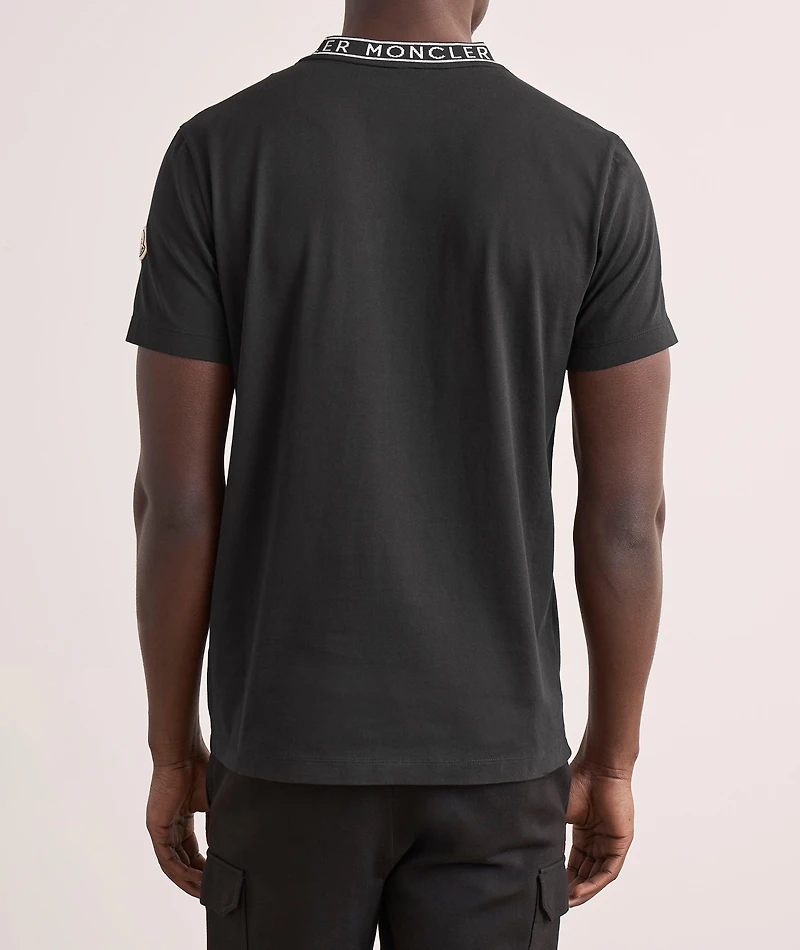 Logo Neck Cotton T-Shirt