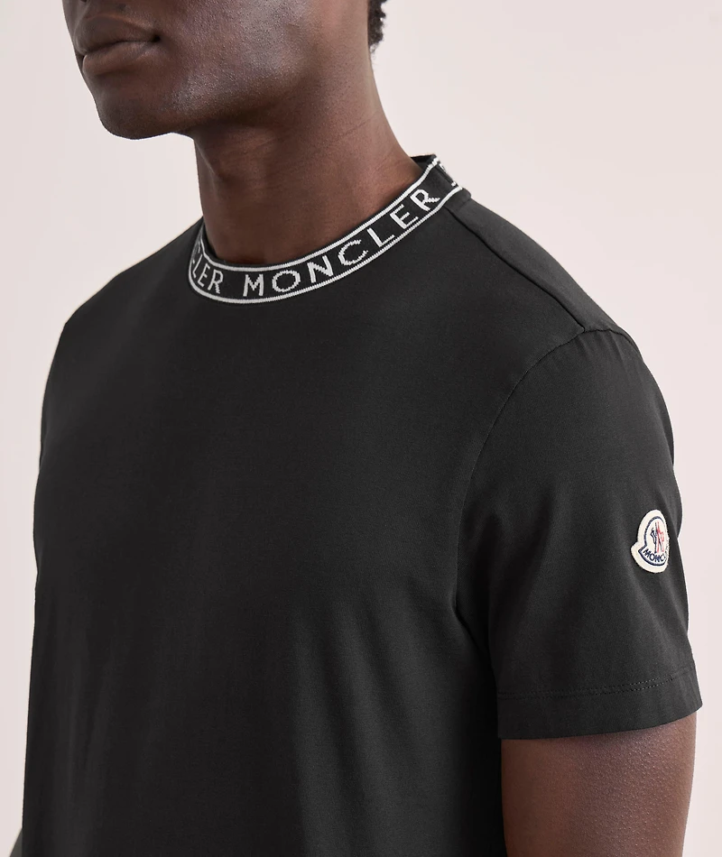 Logo Neck Cotton T-Shirt