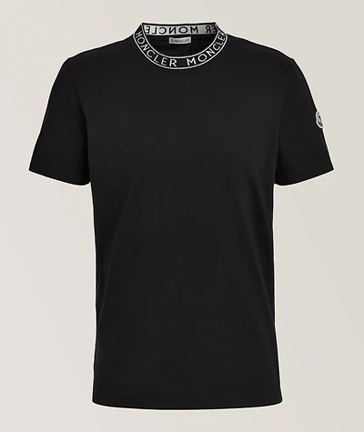 Logo Neck Cotton T-Shirt
