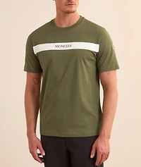 Logo Bar Cotton Crewneck T-Shirt