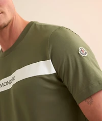 Logo Bar Cotton Crewneck T-Shirt