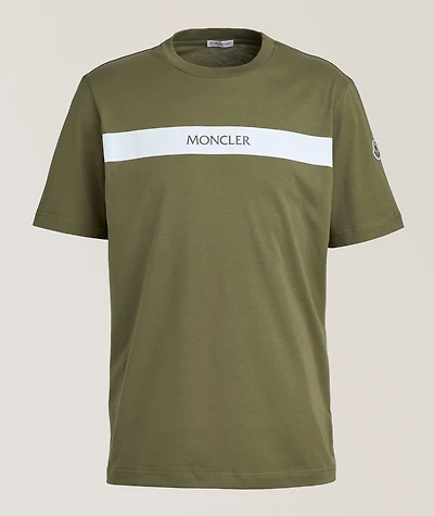 Logo Bar Cotton Crewneck T-Shirt