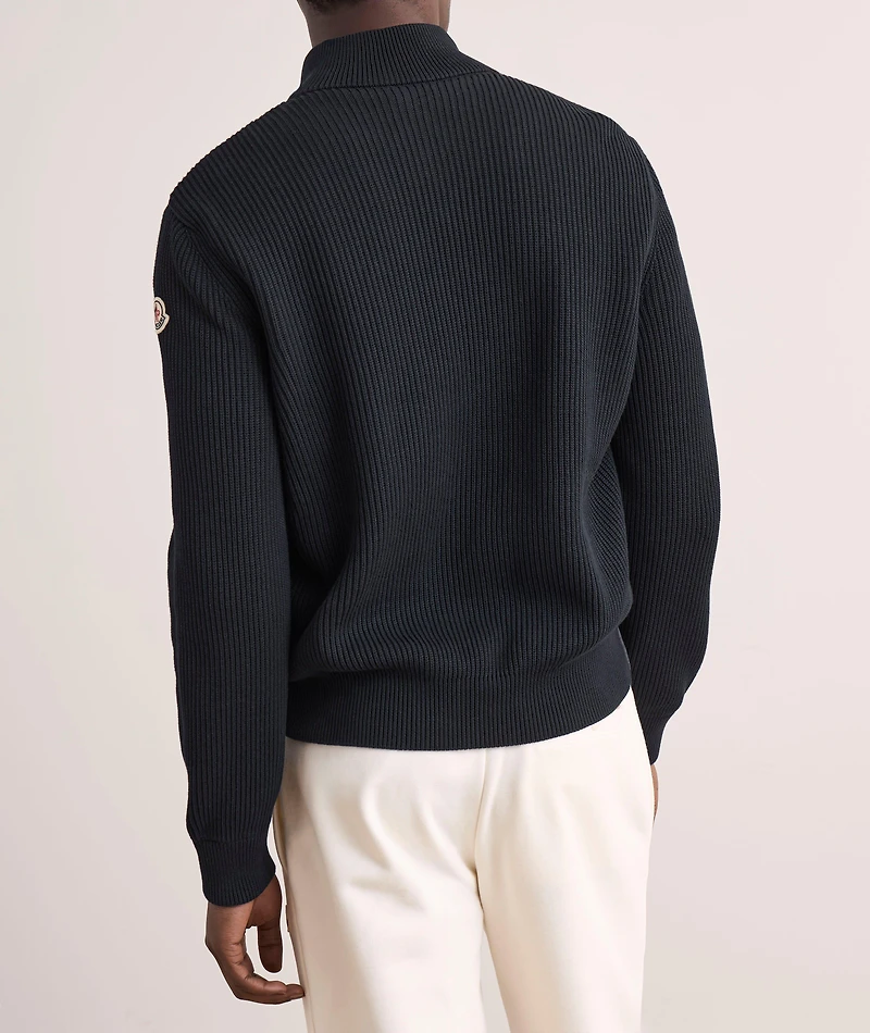 Tricot Hybrid Zip Cardigan