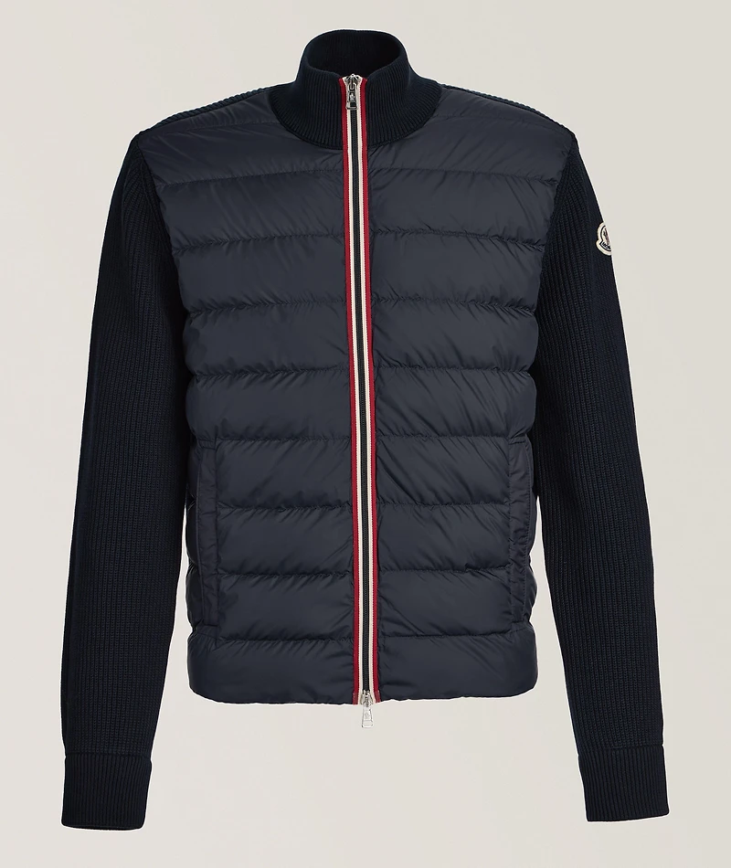 Tricot Hybrid Zip Cardigan