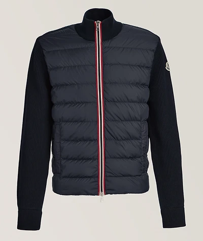 Tricot Hybrid Zip Cardigan