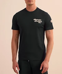 Embroidered Cursive Logo Cotton T-Shirt