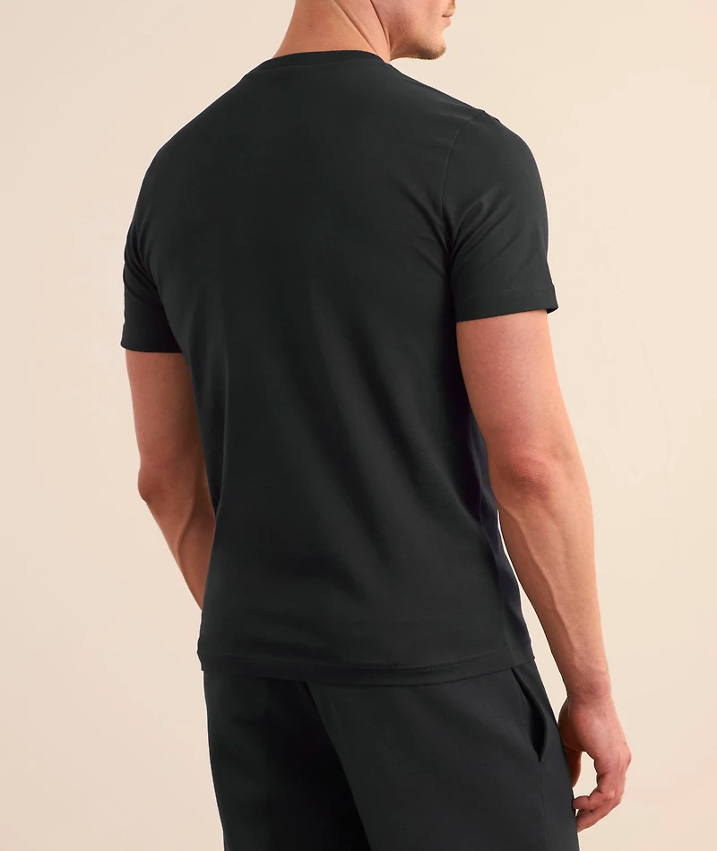Embroidered Cursive Logo Cotton T-Shirt