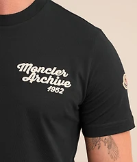 Embroidered Cursive Logo Cotton T-Shirt