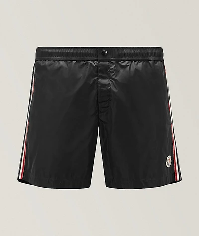 Striped Side Panel Swim Shorts